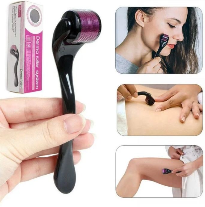 Derma Roller 0.5mm – 540 Micro Needles for Hair Growth & Skin Therapy Men/Women